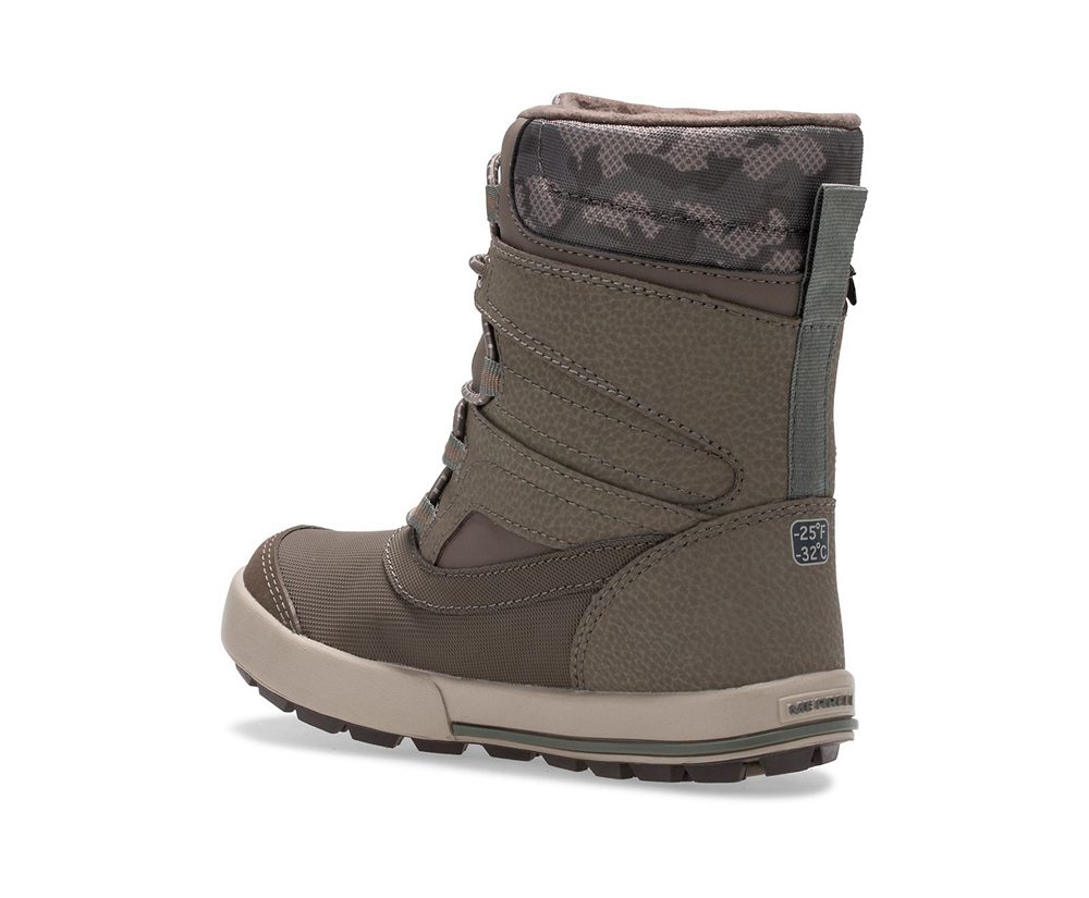 Kozaki Merrell Dziecięce Brązowe - Snow Bank 2.0 - 279164-QVW